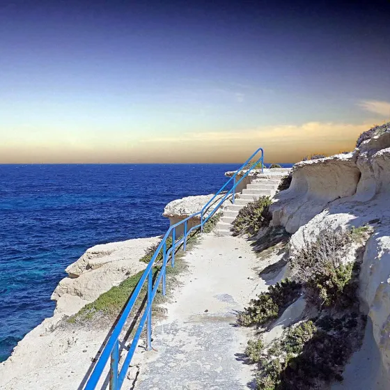 Coastal viewpoint in Qala, Gozo