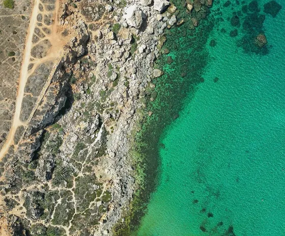 Snorkelling at Għajn Tuffieħa Bay, Malta