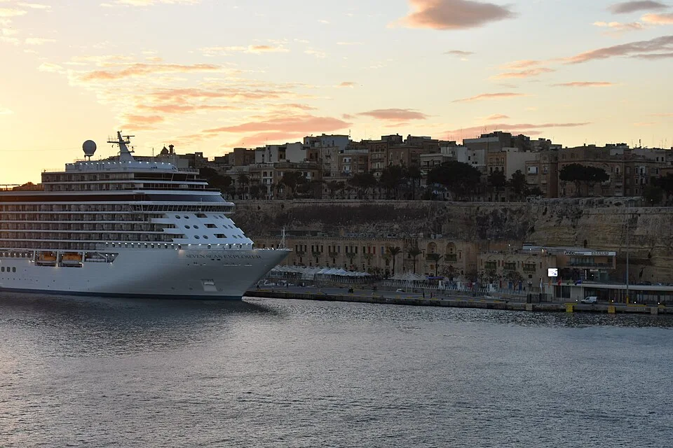 Cruise liner at Valletta Waterfront