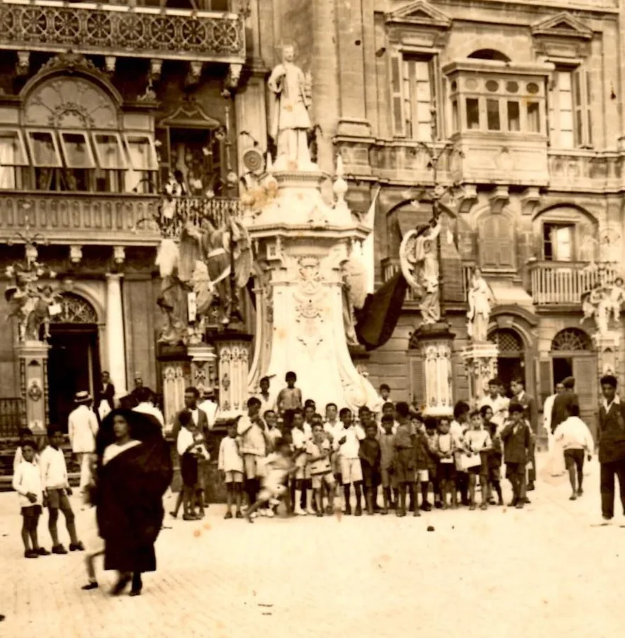 Historical festa photograph, Vittoriosa, Malta