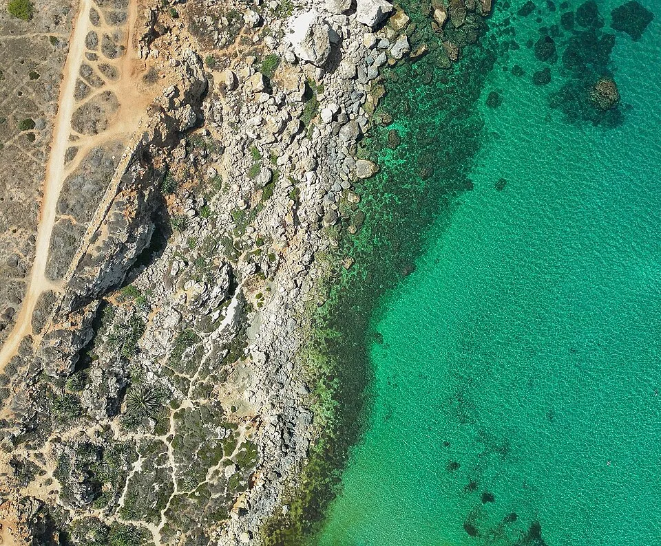 Snorkelling at Għajn Tuffieħa Bay, Malta