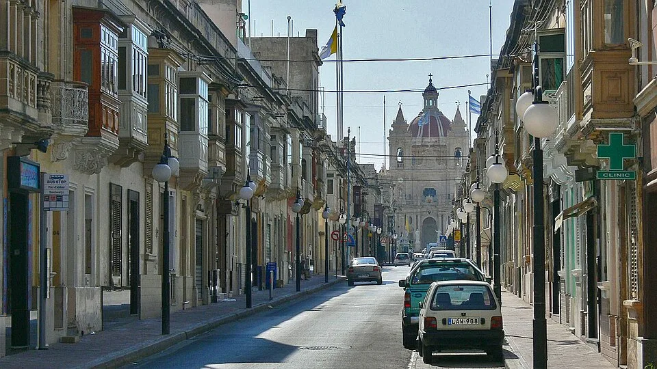 Żabbar sanctuary streets, Malta